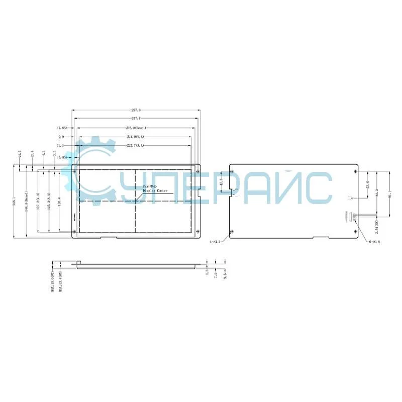 Сенсорный дисплей DWIN DMT10600C101_07W фото 3