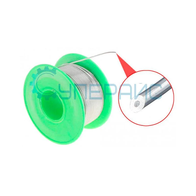Припой бессвинцовый проволочный с канифолью Silid Tin (Sn99/Ag0.3/Cu0.7, 1,0 мм, 100 г) фото 1