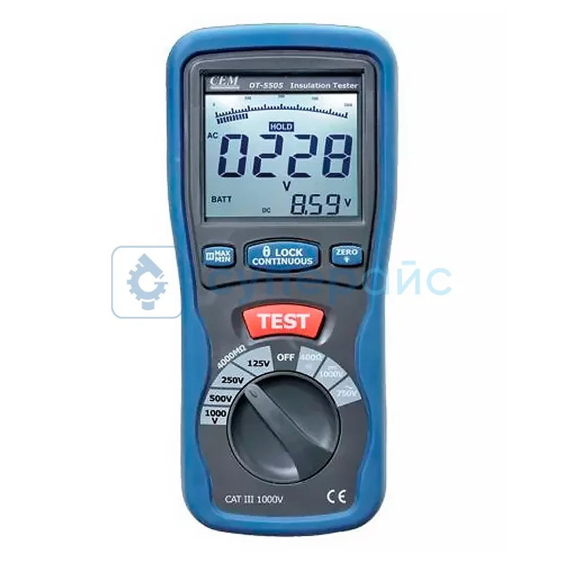 Тестер сопротивления CEM DT-5505 фото 1