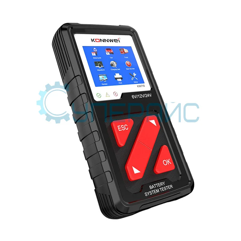 Тестер аккумуляторных батарей Konnwei KW710 фото 2