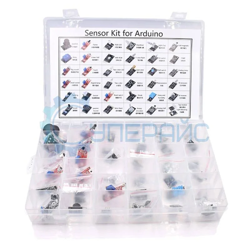 Стартовый набор датчиков для Arduino проектов 37 в 1 фото 1