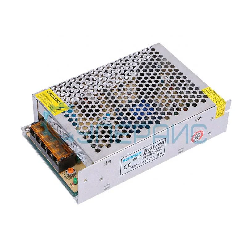 Импульсный блок питания SOMPOM S-98-48 (48В, 2А) фото 1