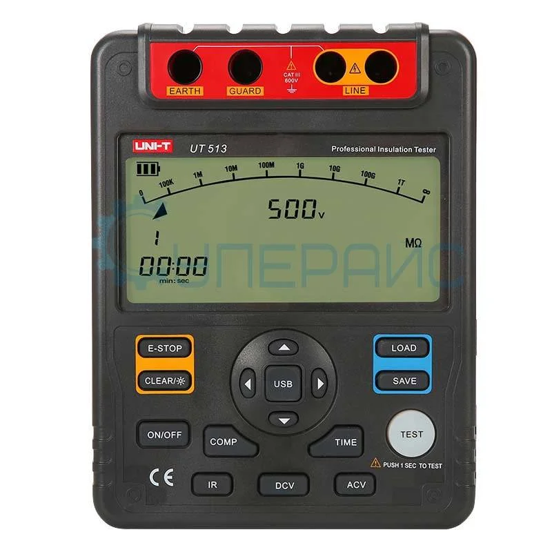 Измеритель сопротивления изоляции UNI-T UT513 фото 1