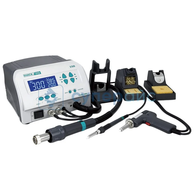 Паяльная станция 3 в 1 QUICK 713 фото 1