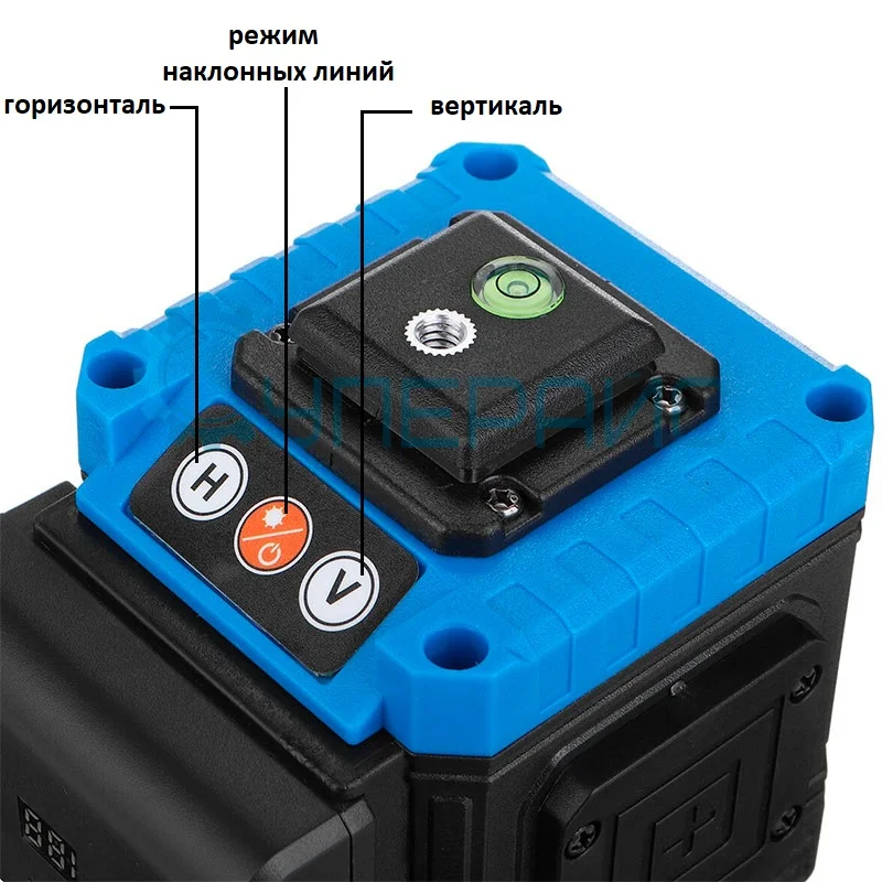 Построитель плоскостей MBOOS MBS-10-7 (синий лазер) со штативом фото 5