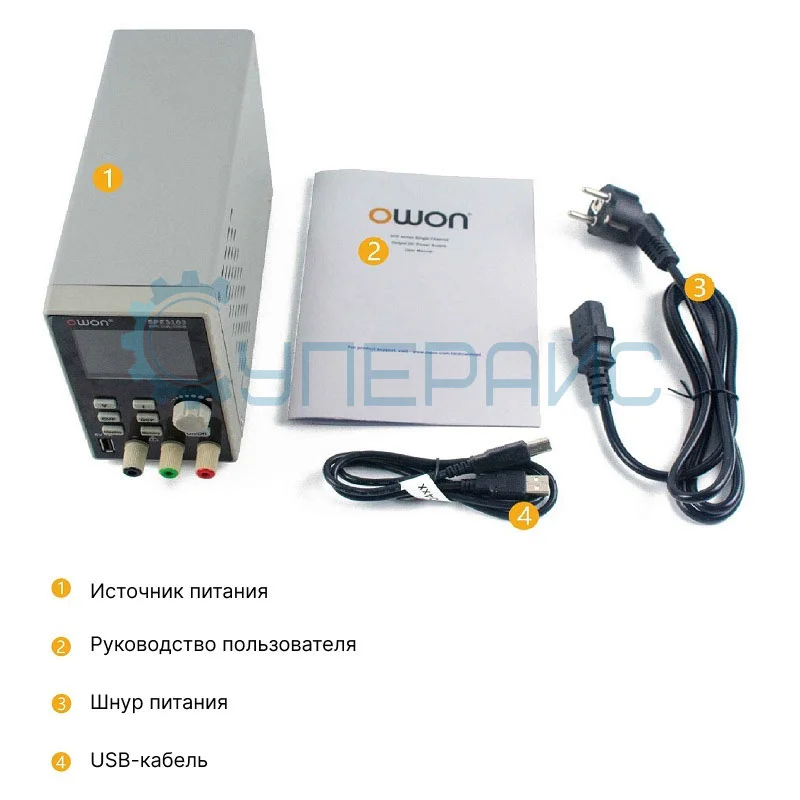 Одноканальный источник питания OWON SPE3102 (30В, 10А) фото 8