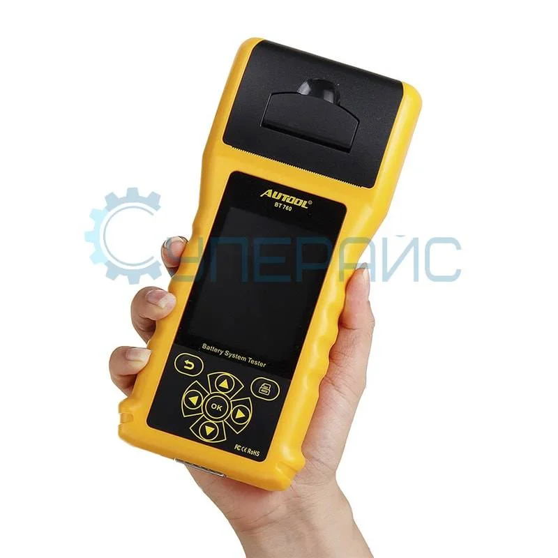 Тестер автомобильных аккумуляторов AUTOOL BT760 с принтером фото 10