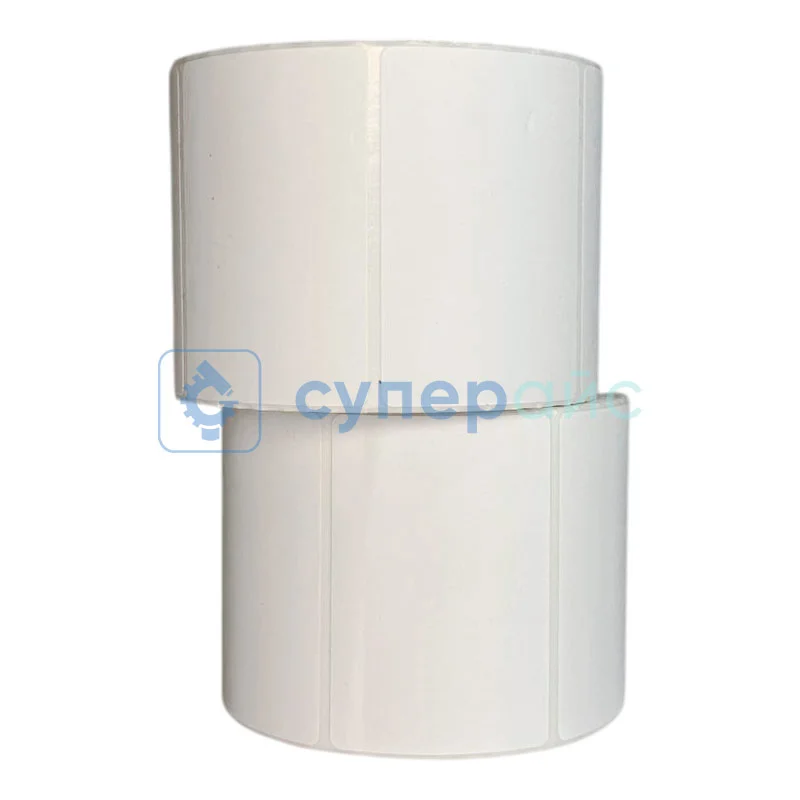 Термоэтикетки 58x40 мм, 2 рулона, ЭКО, 700 этикеток, без печати, со втулкой фото 2