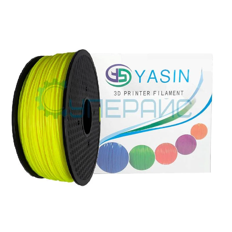 PCL пластик 1,75 мм YASIN 3D желтый 1 кг фото 1