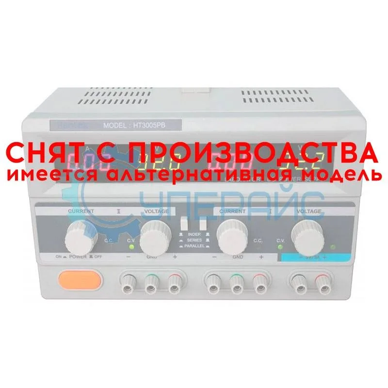 Трехканальный линейный источник питания Hantek HT3005PB (30В, 5А) фото 1