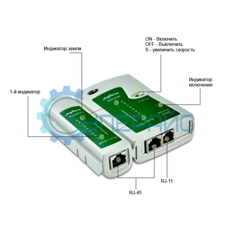 Кабельный тестер Tengfei TF-T007 фото 2