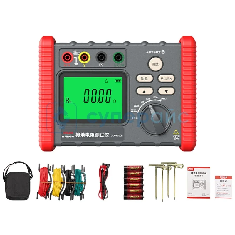 Портативный тестер сопротивления заземления Delixi DLX-4100B фото 1