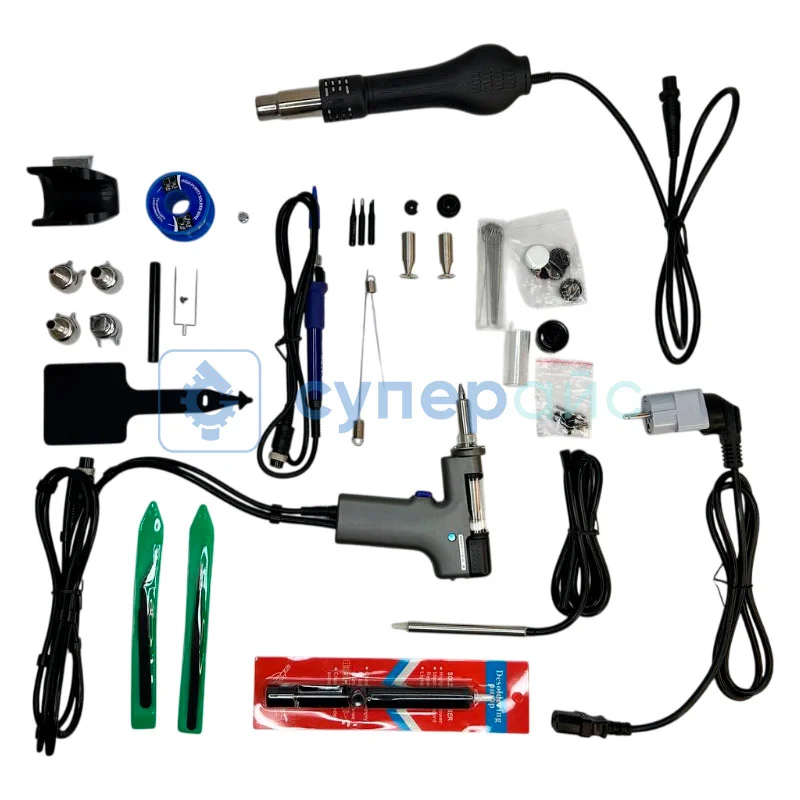 Паяльная станция WEP 948 II с оловоотсосом и щипцами фото 6