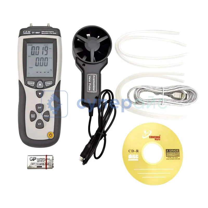 Цифровой манометр CEM DT-8897 фото 4