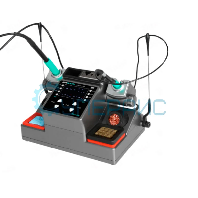 Двухканальная паяльная станция AIFEN A902 с тремя паяльниками фото 1