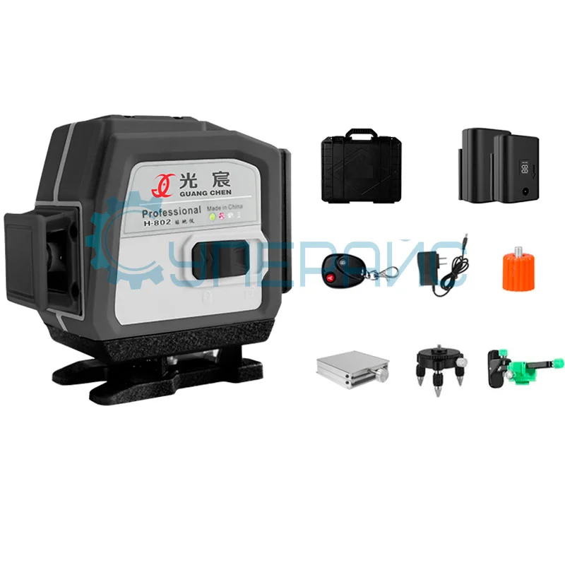 Лазерный уровень GUANG CHEN H-802 (8 лучей) с подъемной платформой фото 5