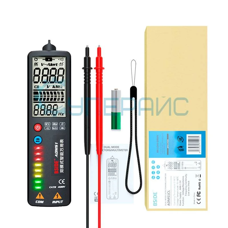 Детектор напряжения (мультиметр) BSIDE ADMS1 фото 5