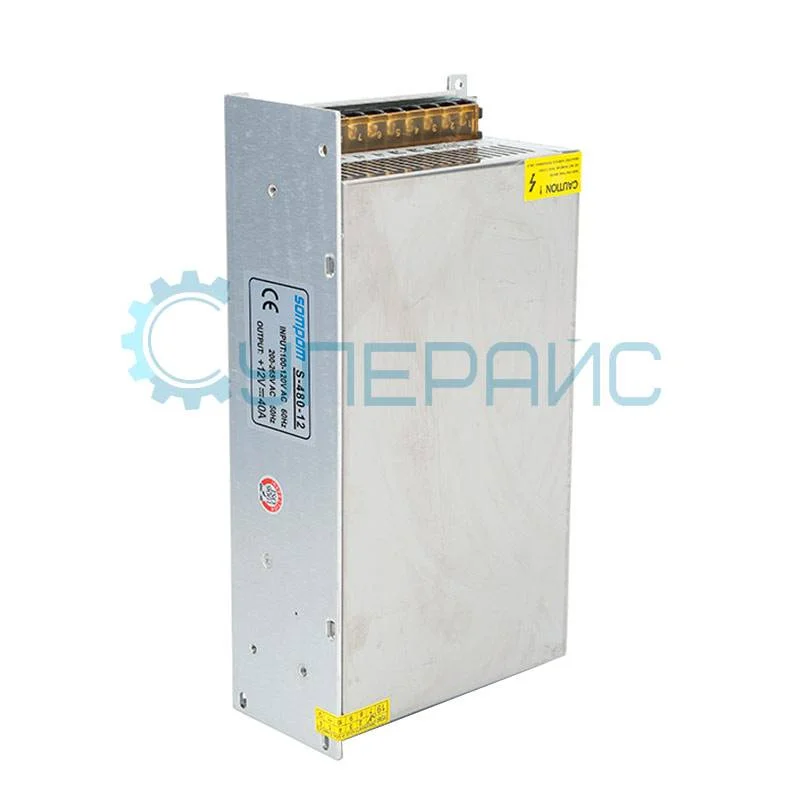 Источник питания SOMPOM S-480-12 (12В, 40А) фото 2