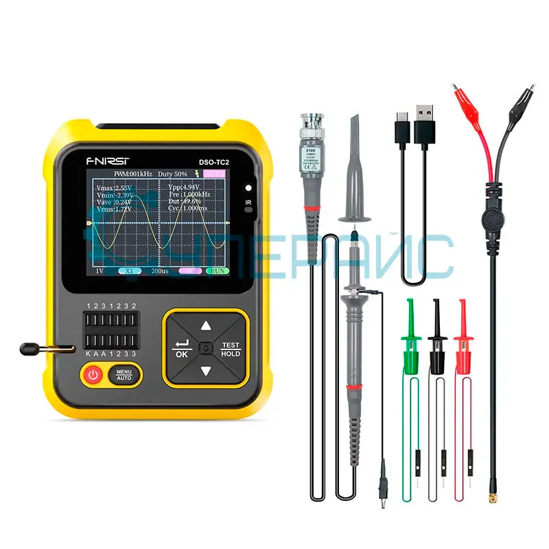 Транзистор тестер с осциллографом FNIRSI DSO-TC2 и пробником фото 3