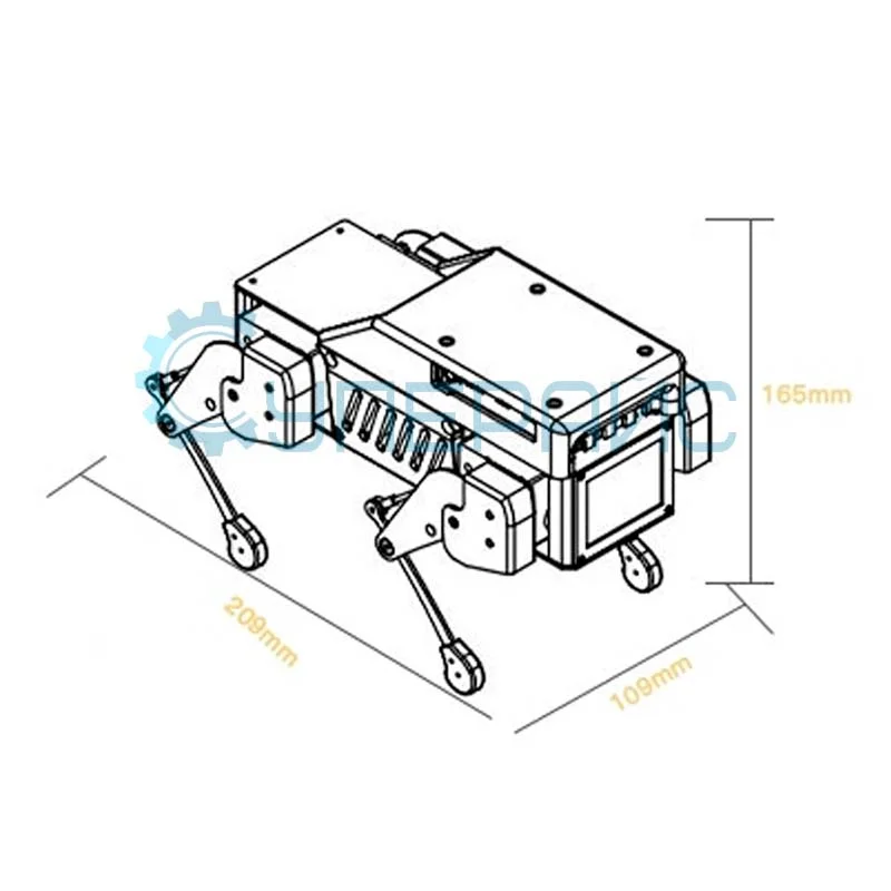 Механический робот-конструктор WHEELTEC Mini Pupper с аккумулятором 800 мАч фото 1