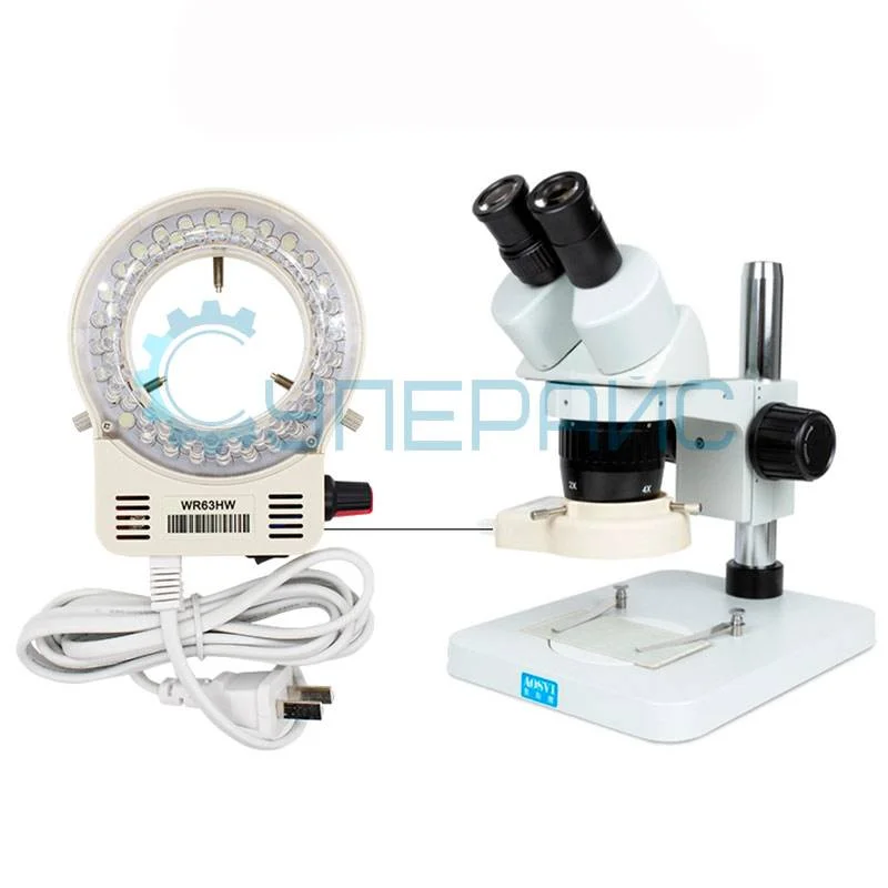 Кольцевая LED подсветка WR63HW для микроскопа фото 2