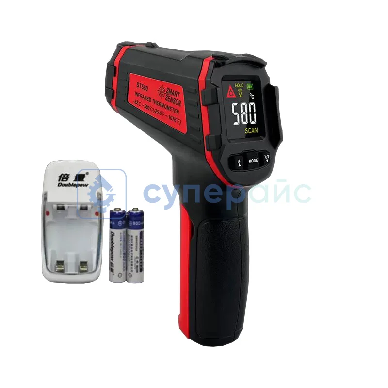 Цифровой пирометр SMART SENSOR ST580 с зарядным устройством фото 1