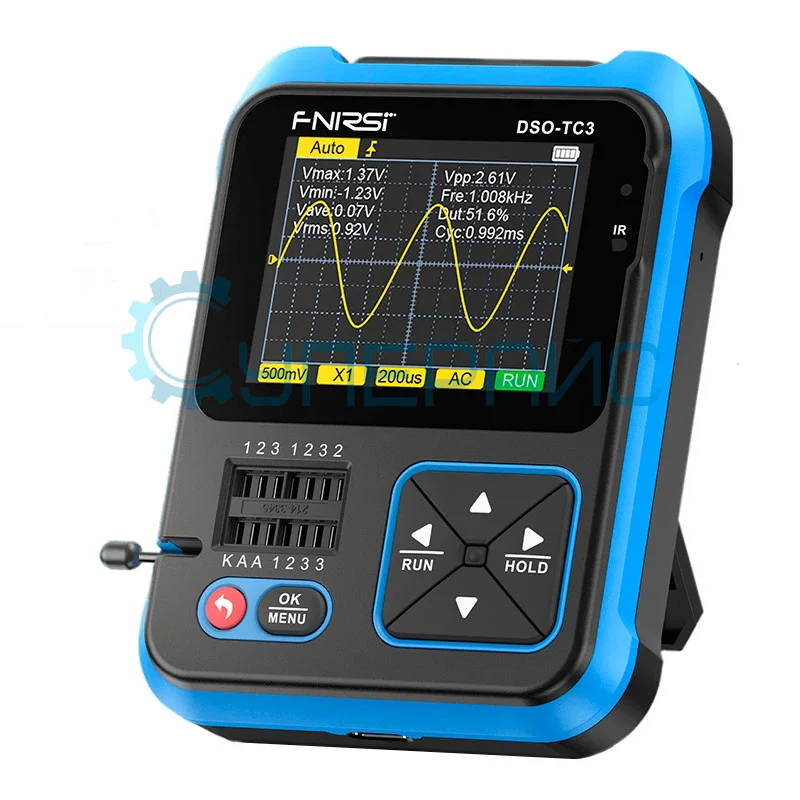 Тестер транзисторов с осциллографом и генератором сигналов FNIRSI DSO-TC3 (3 в 1) фото 1