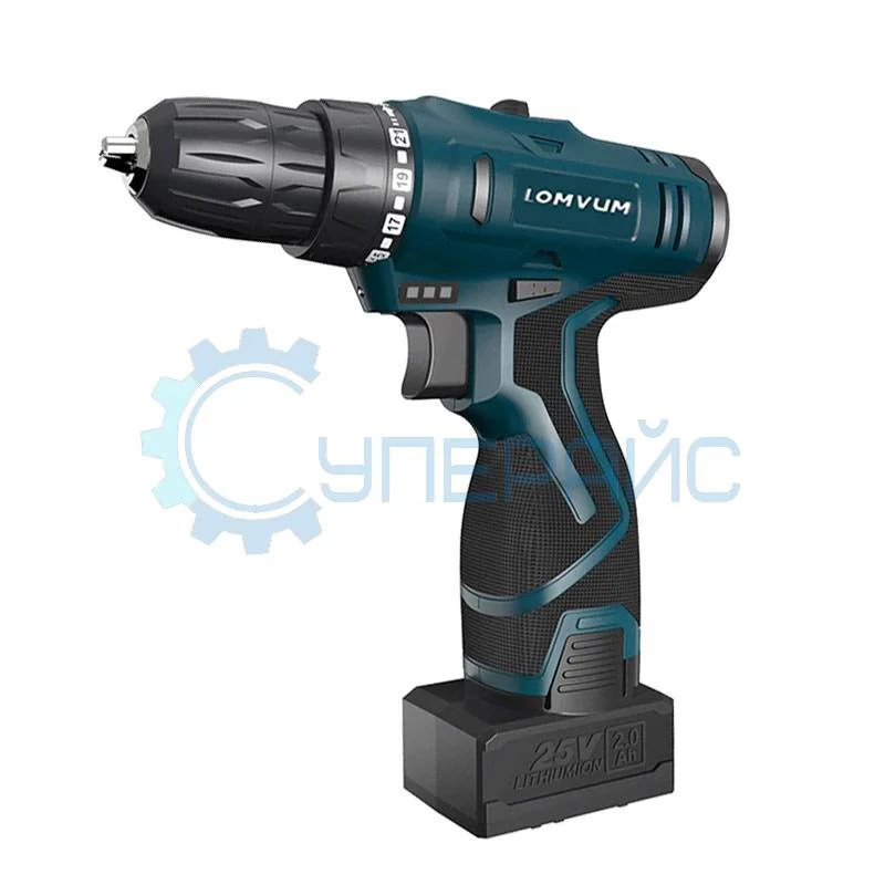 Дрель-шуруповерт Lomvum LY2501 с двумя аккумуляторами и кейсом фото 1