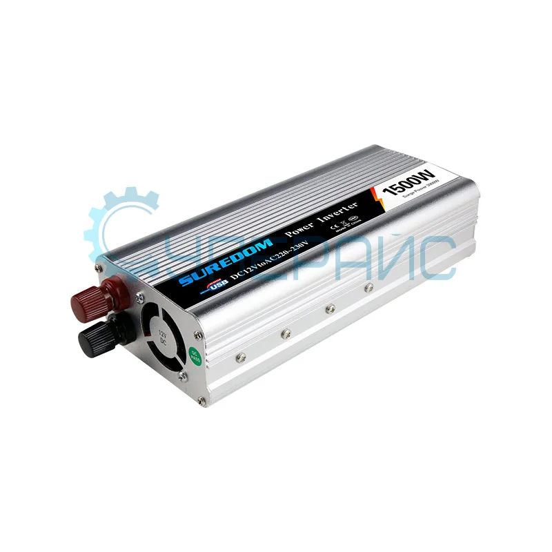 Инверторный преобразователь напряжения SUREDOM YSCZ-1500W, 12В-220В, 1500 Вт фото 1