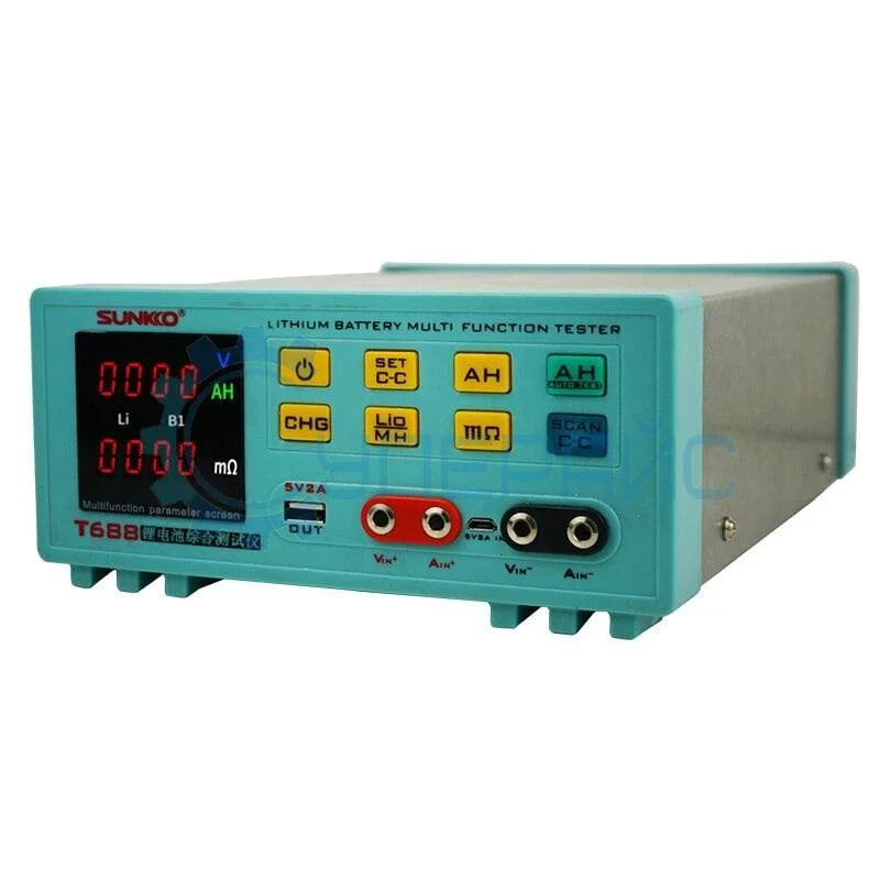 Анализатор аккумуляторных батарей SUNKKO T688 фото 1