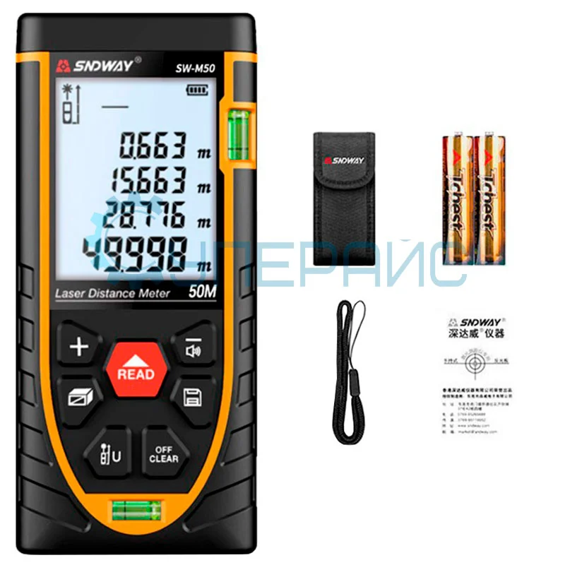 Лазерный дальномер SNDWAY SW-M50 фото 10