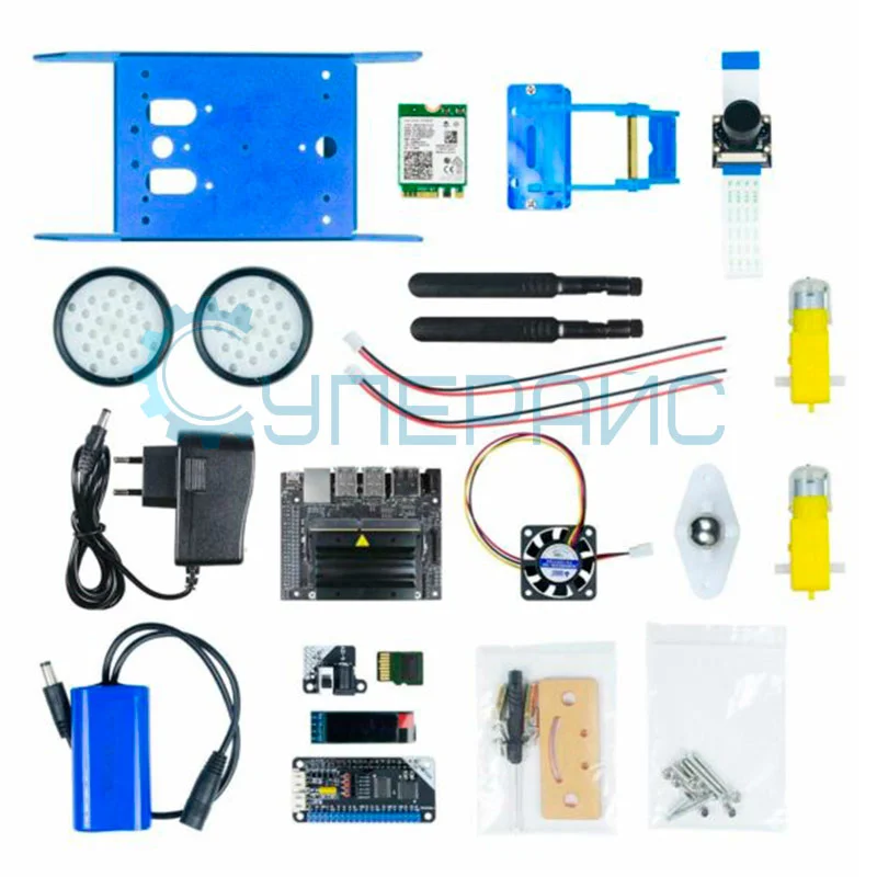 Робот-машина Xiao-r JetBot AI с платой Jetson Nano фото 6