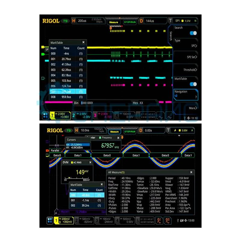 Цифровой осциллограф Rigol DS7014 (4 канала, 100 МГц) фото 5