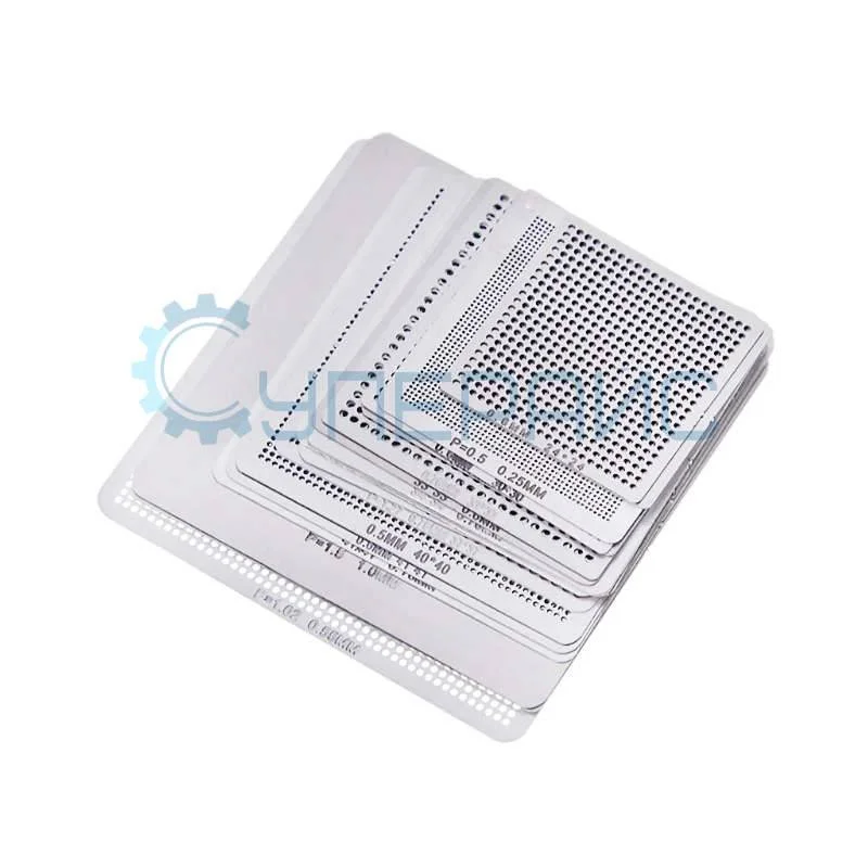 Набор BGA трафаретов для реболлинга 18 шт. фото 1