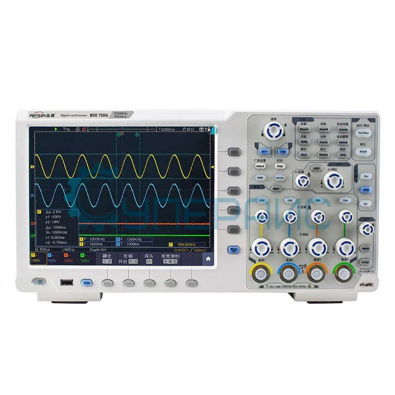 Настольный осциллограф PINTECH MDO7500A (4 канала, 500 МГц) фото 3