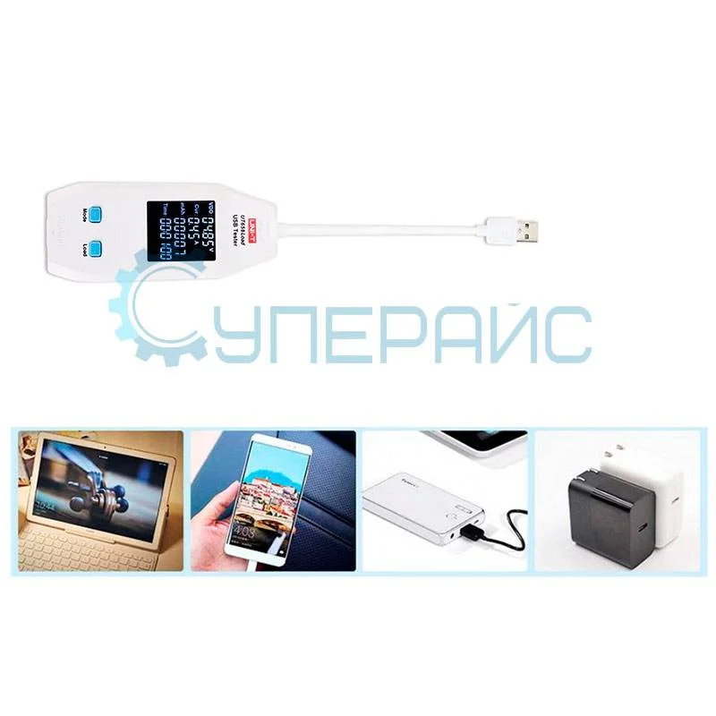 USB тестер с нагрузкой UNI-T UT658LOAD фото 1