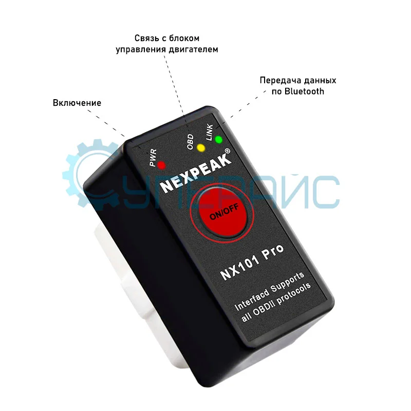Автосканер NEXPEAK NX101 PRO OBD2 ELM327 V1.5 на чипе PIC18F25K80 фото 2