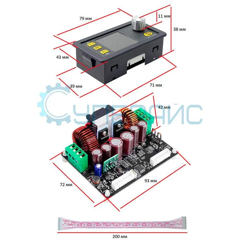 Регулируемый преобразователь RuiDeng RIDEN DPH5005 с универсальным входом фото 5