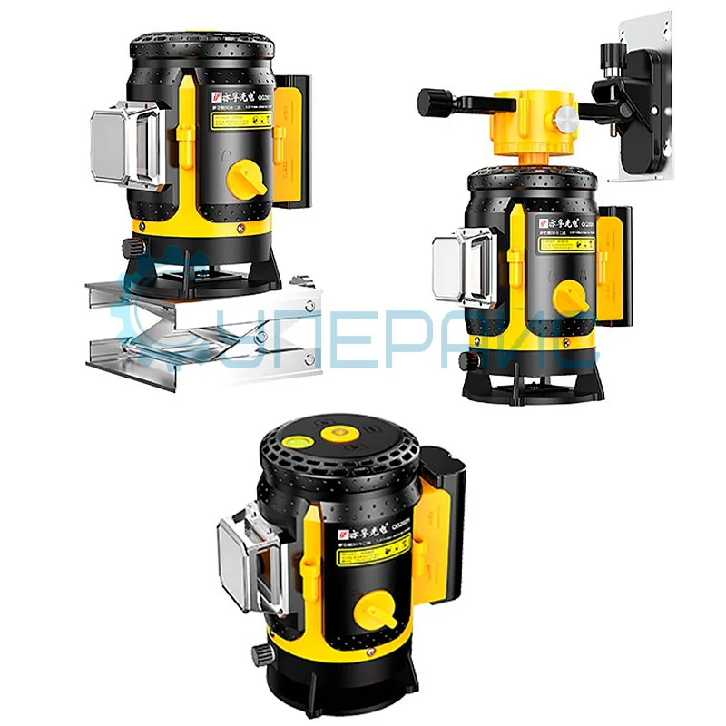 Двенадцатилучевой нивелир QG2031 (зелёный лазер) со штативом фото 3