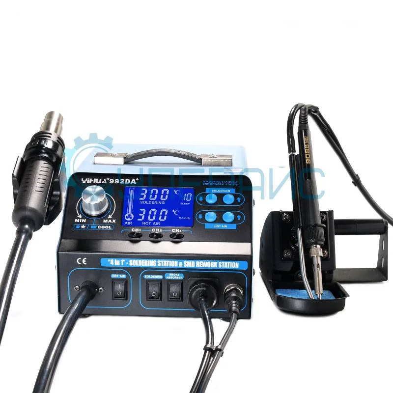 Паяльная станция YIHUA 992DA+ с дымоуловителем фото 2