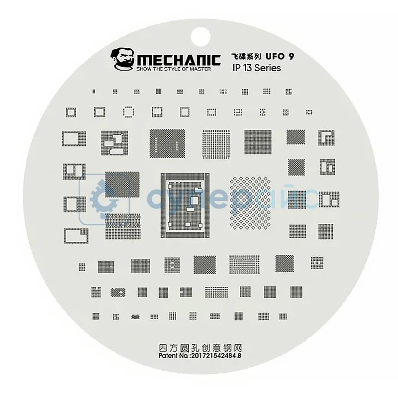 Трафарет для реболлинга MECHANIC UFO9 фото 1