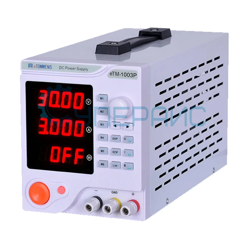 Программируемый блок питания импульсного типа eTOMMENS eTM-1003P (100В, 3А) фото 1