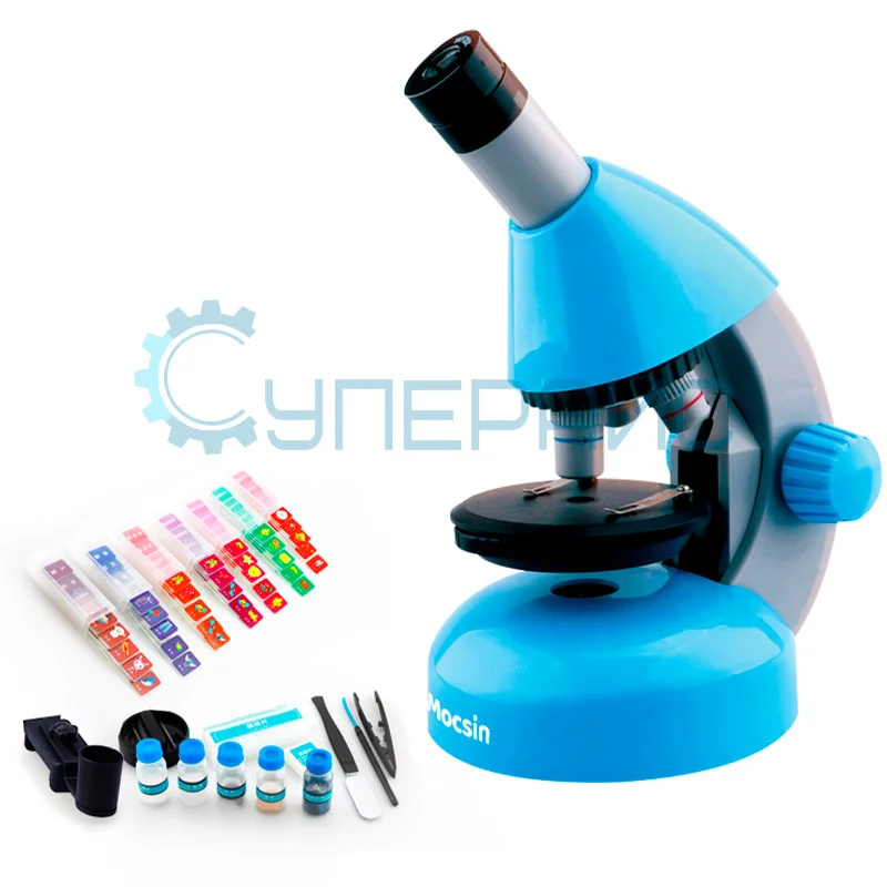 Детский микроскоп EyeMocsin 114080М 800X с набором микропрепаратов фото 6