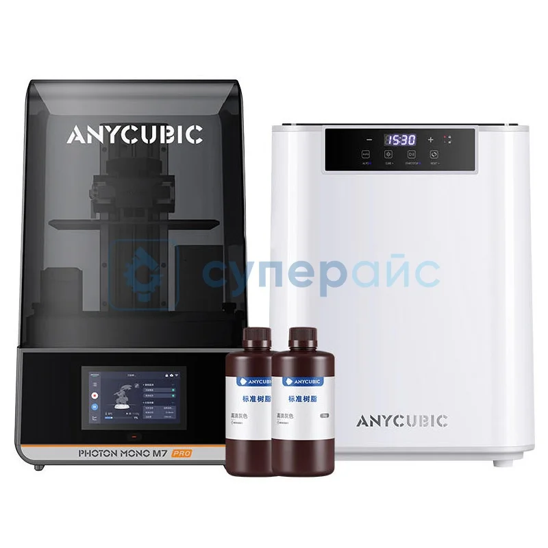 Полимерный 3D принтер Anycubic Photon Mono M7 Pro с автоматизированной сушилкой Wash&Cure MAX фото 1