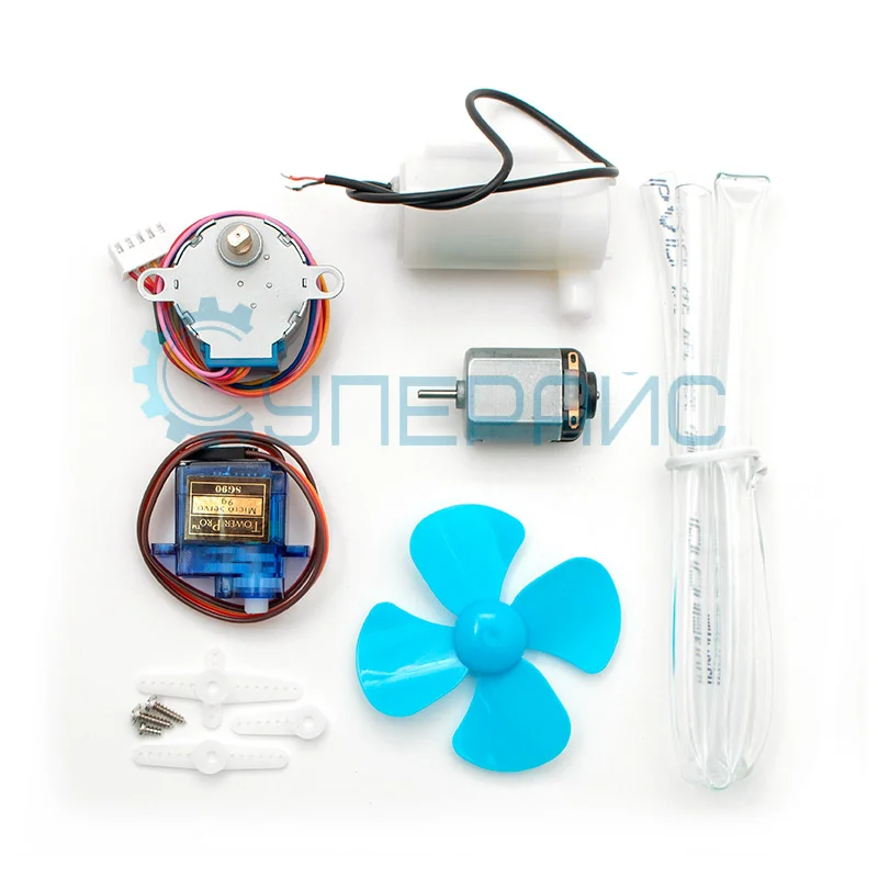 Стартовый набор Starter Kit UNO R3 с модулем реле и контроллером, совместимым со средой Arduino, и 14 уроками в среде Scratc