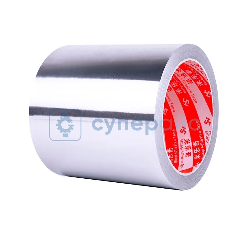 Клейкая односторонняя алюминиевая лента 100мм/20м фото 1