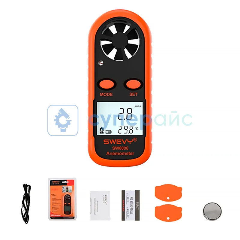 Измеритель скорости ветра Swevy 6006 фото 1