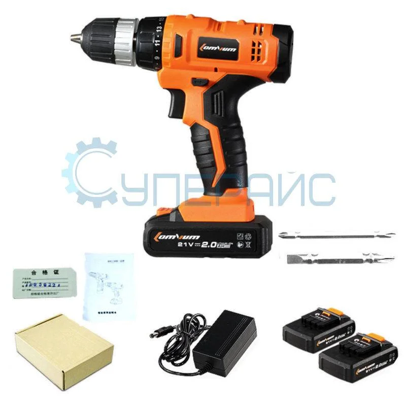Дрель-шуруповерт Lomvum LV-108-921 с двумя аккумуляторами фото 1