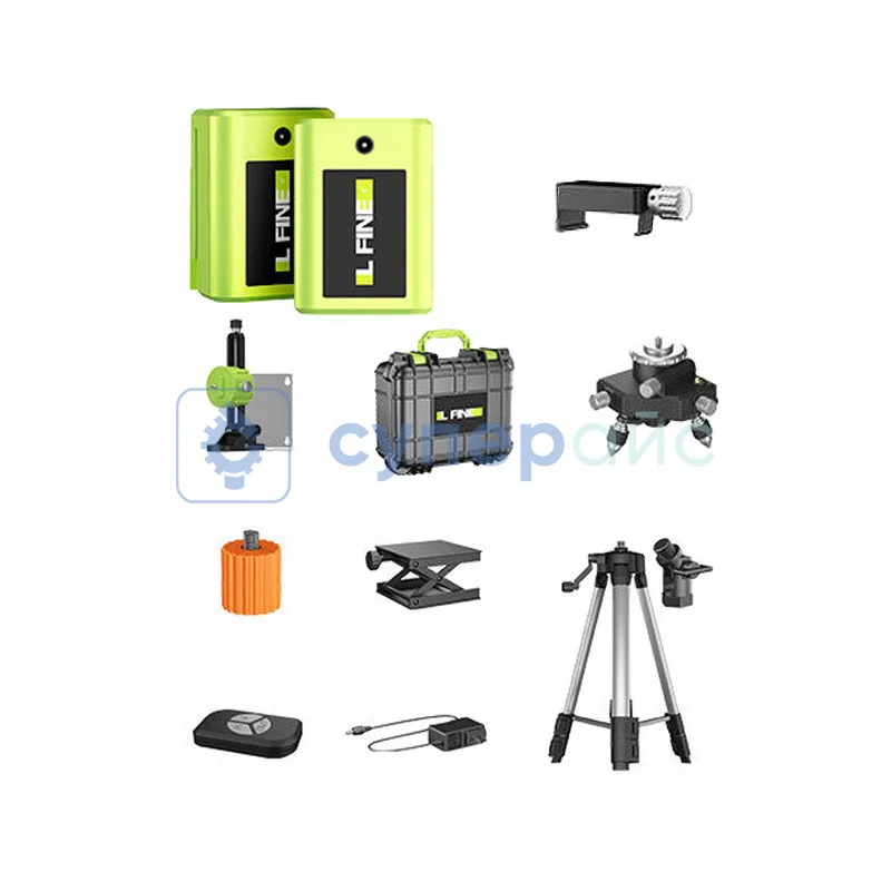 Уровень LFINE LLX-360-05 16 line с усиленным кейсом, большой базой и штативом фото 1