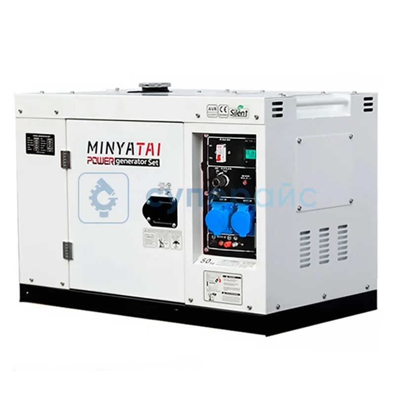 Генератор дизельный MINYATAI 12 кВт в шумозащитном корпусе 220 В фото 1